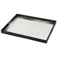 Frost Large Rectangular Heavy Aged Mirror Tray