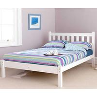 Friendship Mill White Shaker 4FT Small Double Wooden Bedstead