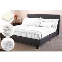 From £149 (from FTA Furnishing) for a five piece Monaco bed set - select from four sizes and get a bed, memory foam mattress, 10.5 tog duvet and two p