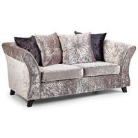 freya 2 seater sofa silver dark legs