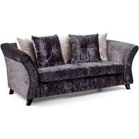 Freya 3 Seater Sofa Ebony Dark Legs