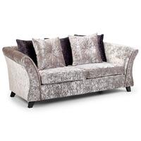 Freya 3 Seater Sofa Silver Dark Legs