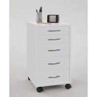 Freddy Contemporary White Office Cabinet