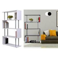 From £39 (from Aosom) for a wooden s-shape shelving unit - choose from black and white and save 70%