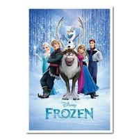 frozen disney movie cast poster white framed 965 x 66 cms approx 38 x  ...