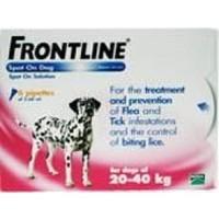 Frontline Spot On 20-40K Dog 2.68ml 6S Pink Large Dog