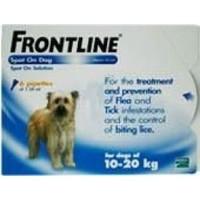 frontline spot on 10 20k dog 134ml 6s blue medium dog