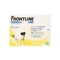 frontline spot on for small dogs less than 10kg