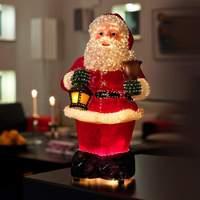 Friendly fibre optic Santa Claus, 41.5 cm