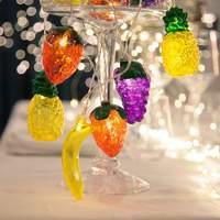 Fruity - LED string lights with 10 fruits