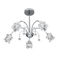 Frost 5 Light Chrome Ceiling Light