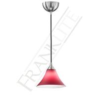 franklite fl22901925 vetross 1 light small ceiling pendant in red