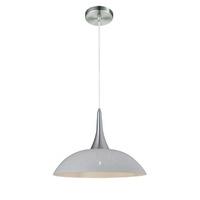 Franklite PCH131 Perfora Ceiling Pendant - 455mm Diameter - In white Metal With Chrome Finish