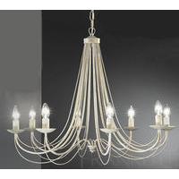 Franklite FL2172/8 Philly Cream Ceiling 8 Light