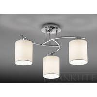 Franklite FL2080EL/3 Hexx Low Energy Semi Flush Light