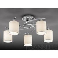 Franklite FL2080EL/5 Hexx Low Energy Semi Flush Light