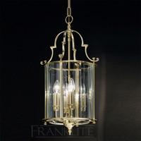 Franklite LA7009/4 Montagu 4 Light Brass Ceiling Lantern