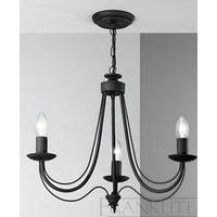 Franklite FL2173/3 Philly Black Ceiling 3 Light