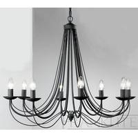 Franklite FL2173/8 Philly Black Ceiling 8 Light