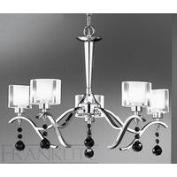 Franklite FL2164/5 Theory Chrome Ceiling 5 Light