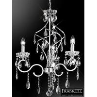 Franklite FL2188/3 Chiffon, Chrome 3 Light Ceiling Light