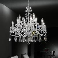 Franklite FL2188/12 Chiffon Chrome 12 Light Ceiling Fitting