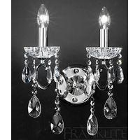 Franklite FL2188/2 Chiffon Chrome Traditional Wall Light