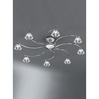 Franklite FL2162/8 Twista 3 Light Chrome Semi Flush Light