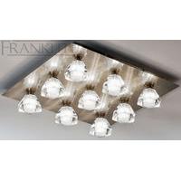 Franklite FL2246/9 Starz Bronze 9 Light Halogen Flush Ceiling Lamp