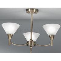 Franklite FL2251/3 Harmony Bronze 3 Light Semi-Flush Ceiling Lamp