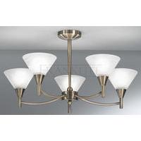 Franklite FL2251/5 Harmony Bronze 5 Light Semi-Flush Ceiling Lamp