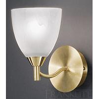 Franklite FL2200/1 Emmy Satin Brass 1 Light Wall Lamp