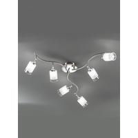 Franklite DP40026 Campani Silver Semi-Flush Halogen Ceiling Lamp