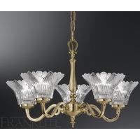 Franklite FL2229/5/582 Castilla 5 Light Cast Brass Chandelier