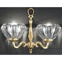 franklite fl22292430 castilla 2 light cast brass wall lamp