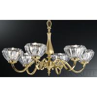 franklite fl22296430 castilla 6 light cast brass chandelier