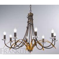 franklite fl22328 fusion antique 8 light chandelier