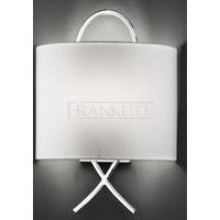 Franklite WB986EL Low Energy Chrome Wall Light With Shade
