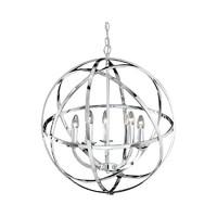 franklite fl22805 zany 6 light concentric chrome pendant light