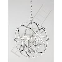 Franklite FL2280/4 Zany 4 Light Concentric Chrome Pendant Light