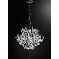 franklite fl232612 wisteria chrome 12 light led crystal ceiling light