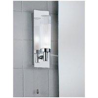 franklite wb533 chrome bathroom single wall light amp glass shades ip4 ...