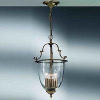 franklite fl21023 clef 3 light traditional bronzed brass lantern