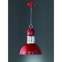 Franklite PCH124 Sassy Burgandy Industrial Style Ceiling pendant light