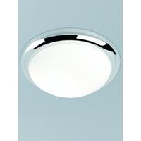 Franklite CF5741 3 Light Flush Ceiling Light In Chrome With Matt White Glass - Diameter: 420mm