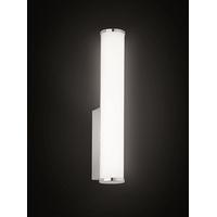 Franklite WB062 Small Chrome Finish Vertical LED Wall Light With Polycarbonate Diffuser- Width: 55mm