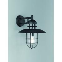 Franklite EXT6616 Exto Matt Black Wall Light With Metalwork Cage