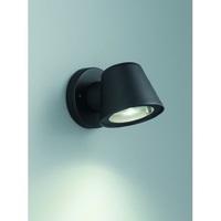 Franklite EXT6619 Exto Small 1 Light Wall Light In Matt Black - Height: 110mm