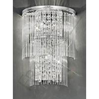 Franklite FL2309/3 Charisma Chrome and Crystal Tiered Wall Light