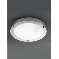 Franklite CF5681 1 Light Chrome & Glass Flush Bathroom Ceiling Light